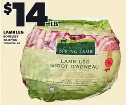 Loblaws Spring lamb lamb leg offer
