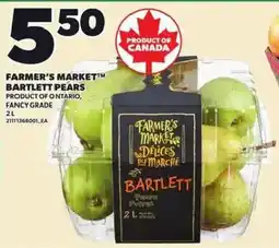 Loblaws Farmer's Market Bartlett pears offer
