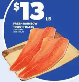 Loblaws Fresh rainbow trout fillets offer