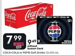 Sobeys Coca-Cola or Pepsi Soft Drinks offer