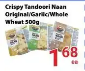 Nations Fresh Foods Crispy Tandoori Naan Original/Garlic/Whole Wheat offer