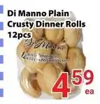 Nations Fresh Foods Di Manno plain crusty dinner rolls offer