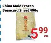 Nations Fresh Foods China Maid Frozen Beancurd Sheet offer
