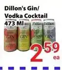Nations Fresh Foods Dillon's Gin/Vodka Cocktail offer