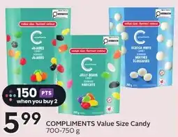 Sobeys Compliments value size candy offer