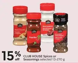 Sobeys Club House Spices or Seasonings offer
