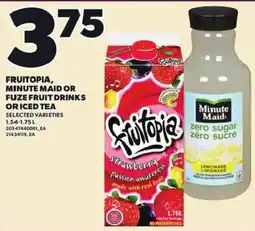 Loblaws Minute Maid zero sugar zero sucre offer