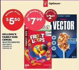 Loblaws Kellogg's family size cereal offer