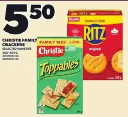 Loblaws Christie family size crackers selected varieties offer