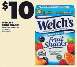 Loblaws Welch's fruit snacks offer
