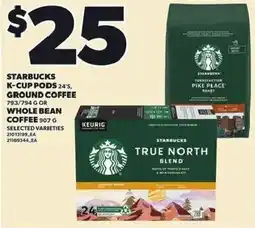 Loblaws Starbucks k-cup pods 24's offer