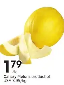 Sobeys Canary Melons offer
