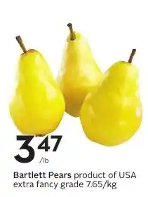 Sobeys Bartlett Pears offer