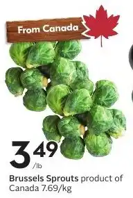 Sobeys Brussels Sprouts offer