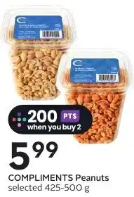 Sobeys Compliments Peanuts offer