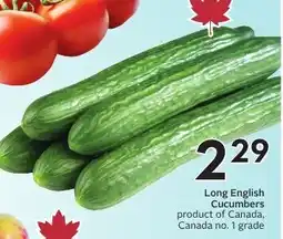 Sobeys Long English Cucumbers offer