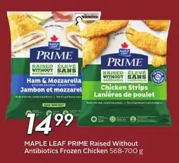 Sobeys Maple Leaf Prime Raised Without Antibiotics Frozen Chicken offer