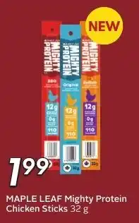 Sobeys Maple Leaf Mighty Protein Chicken Sticks offer