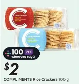Sobeys Compliments Rice Crackers offer