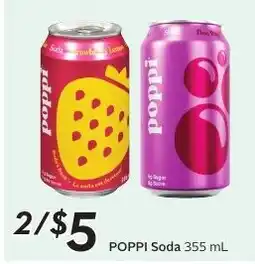 Sobeys Poppi Soda offer
