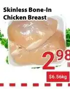 Nations Fresh Foods Skinless Bone-In Chicken Breast offer