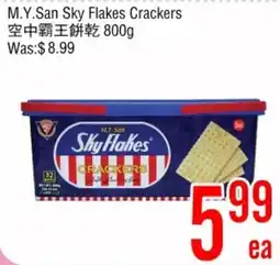 Fresh Value M.Y. San sky flakes crackers offer