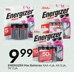 Sobeys Energizer Max Batteries offer