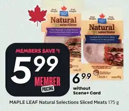 Sobeys Maple Leaf Natural Selections Sliced Meats offer