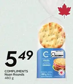Sobeys Compliments Naan Rounds offer