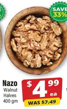 Iqbal Foods Nazo Walnut Halves offer