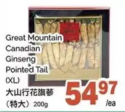 T&T Supermarket Great Mountain Canadian Ginseng Pointed Tail offer