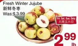 First Choice Supermarket Fresh Winter Jujube offer