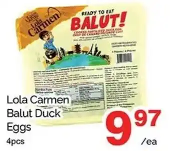 Lola Carmen Balut Duck Eggs