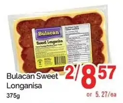 T&T Supermarket Bulacan sweet longanisa offer