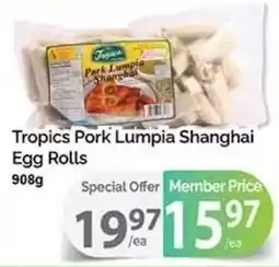T&T Supermarket Tropics pork lumpia shanghai egg rolls offer