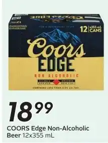 Sobeys Coors Edge Non-Alcoholic Beer offer