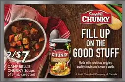 Sobeys Campbell's chunky soups offer