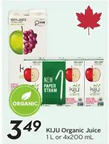 Sobeys Kiju Organic Juice offer