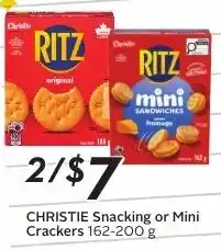 Sobeys Christie Snacking or Mini Crackers offer