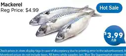 Blue Sky Supermarket Mackerel offer