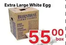 Nations Fresh Foods Burnbrae Farms Extra Large White Egg offer