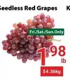 Nations Fresh Foods Seedless Red Grapes offer