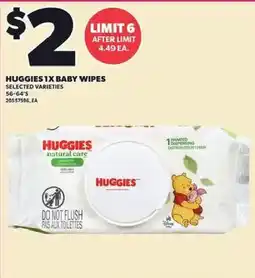 Loblaws Huggies 1x baby wipes offer
