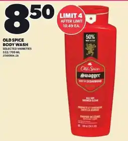 Loblaws Old Spice body wash offer