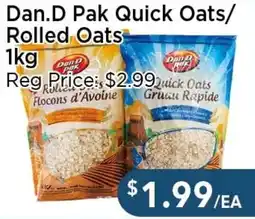 Blue Sky Supermarket Dan D Pak Quick Oats Rolled Oats offer