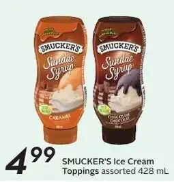 Sobeys Smucker's ice cream toppings assorted offer