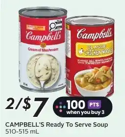 Sobeys Campbell's Ready To Serve Soup offer