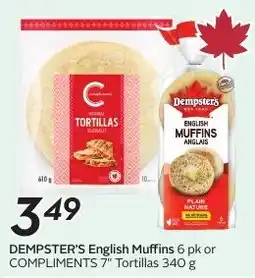 Sobeys Dempster's English Muffins offer