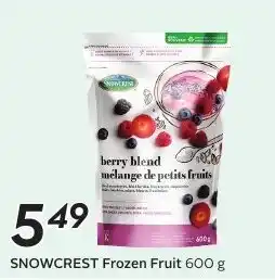 Sobeys Snowcrest frozen fruit berry blend offer