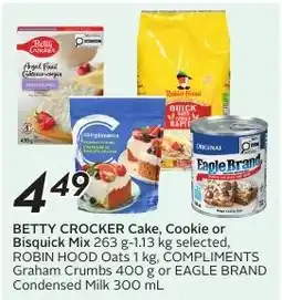 Sobeys Betty Crocker Cake, Cookie or Bisquick Mix offer